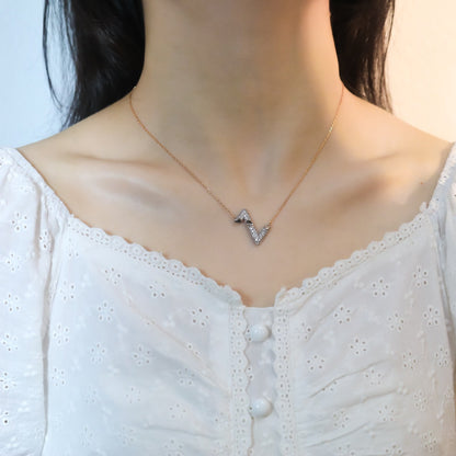 [Aetheris]VOLT SILVER DIAMOND PEDANT NECKLACE