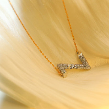 [Aetheris]VOLT SILVER DIAMOND PEDANT NECKLACE
