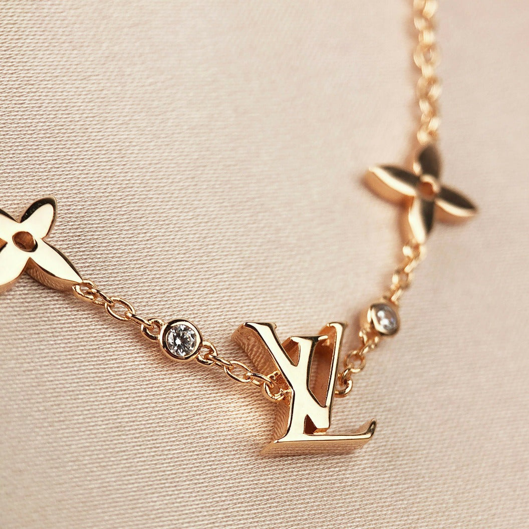 [Aetheris]STAR AND SUN 7 MOTIFS GOLD BRACELET