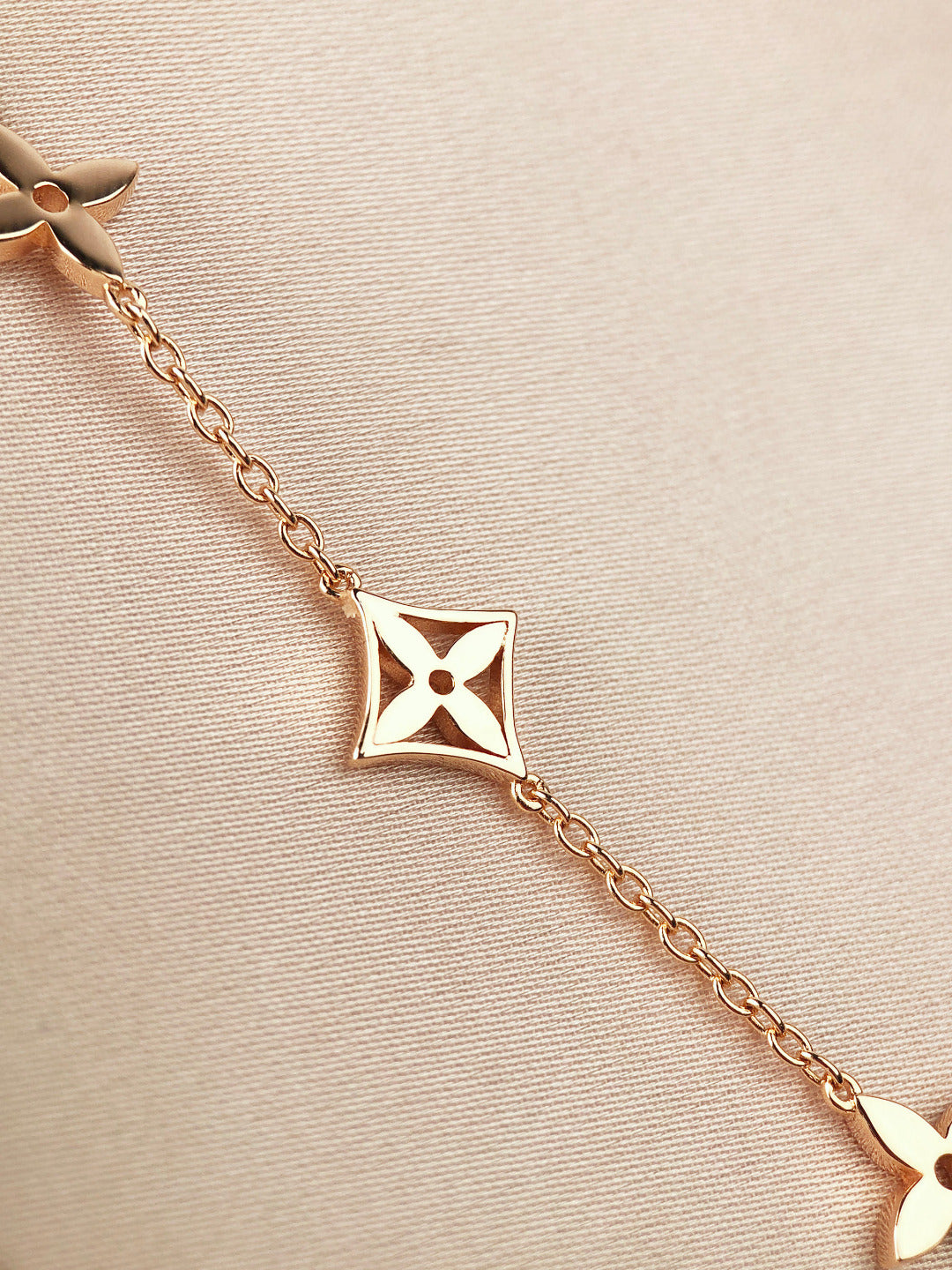 [Aetheris]STAR AND SUN 7 MOTIFS GOLD BRACELET