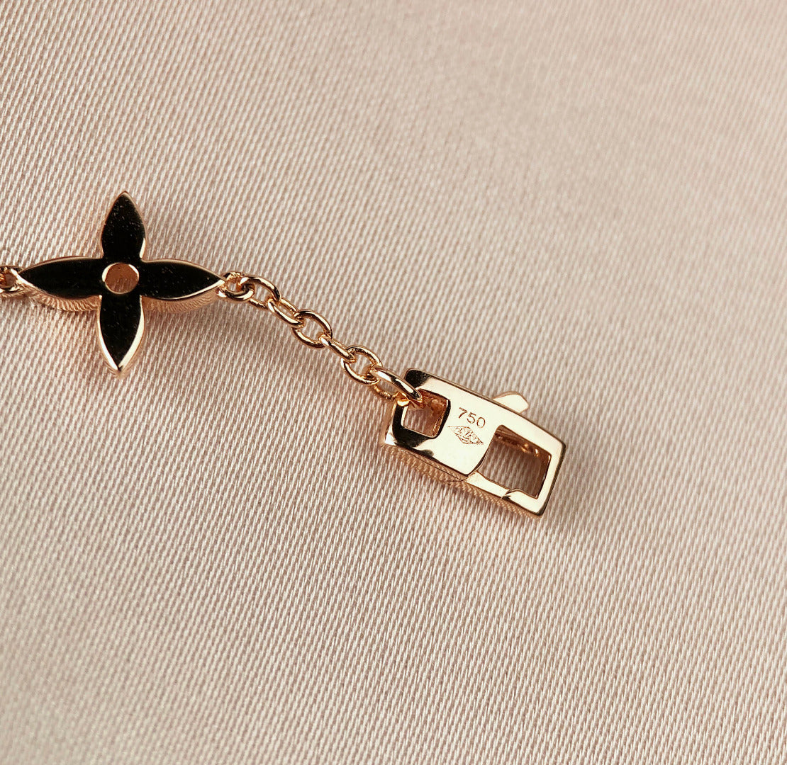 [Aetheris]STAR AND SUN 7 MOTIFS GOLD BRACELET