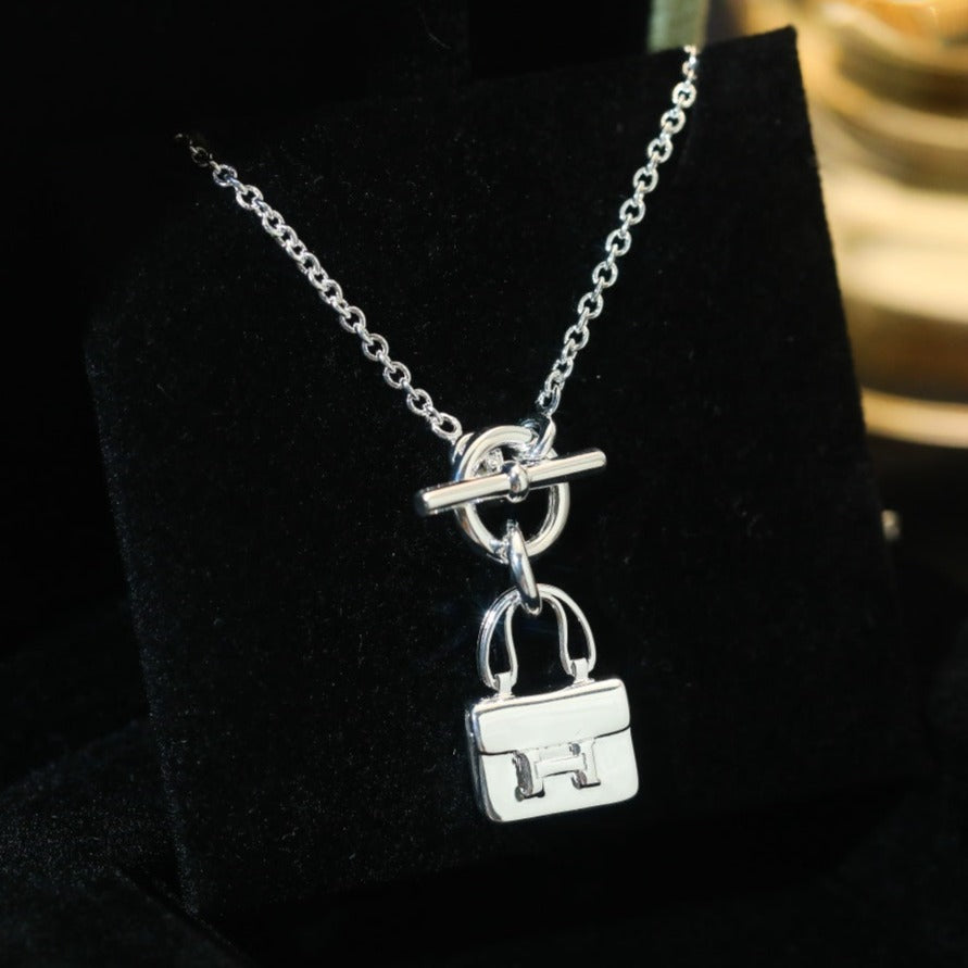 [Aetheris]POP H PEDANT SILVER NECKLACE