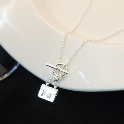 [Aetheris]POP H PEDANT SILVER NECKLACE