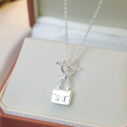 [Aetheris]POP H PEDANT SILVER NECKLACE