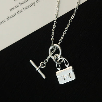 [Aetheris]POP H PEDANT SILVER NECKLACE