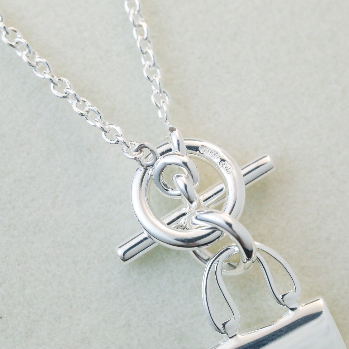 [Aetheris]POP H PEDANT SILVER NECKLACE