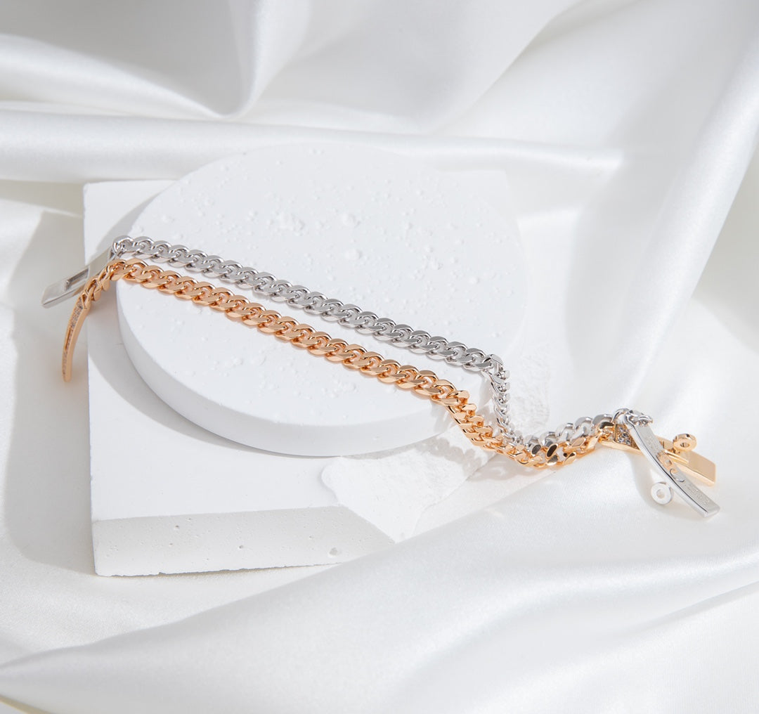 [Aetheris]KELLY CHAIN SILVER DIAMOND BRACELET