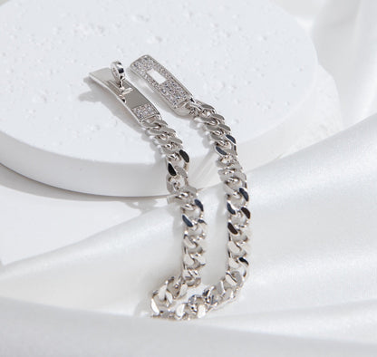 [Aetheris]KELLY CHAIN SILVER DIAMOND BRACELET