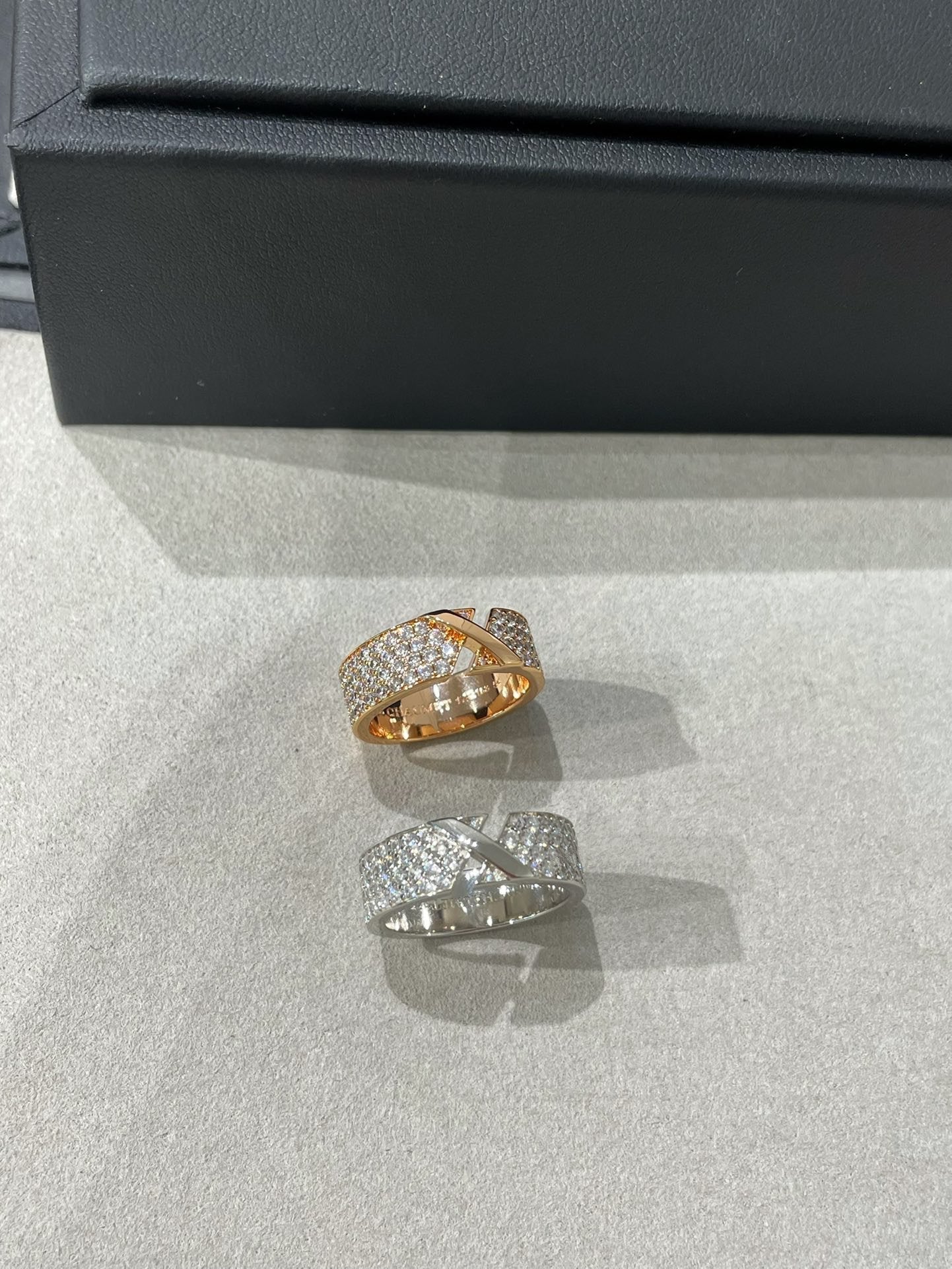 [Aetheris]LIENS EVIDENCE DIAMANT BESETZTER RING
