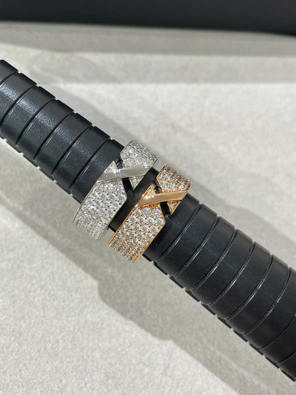 [Aetheris]LIENS EVIDENCE DIAMANT BESETZTER RING