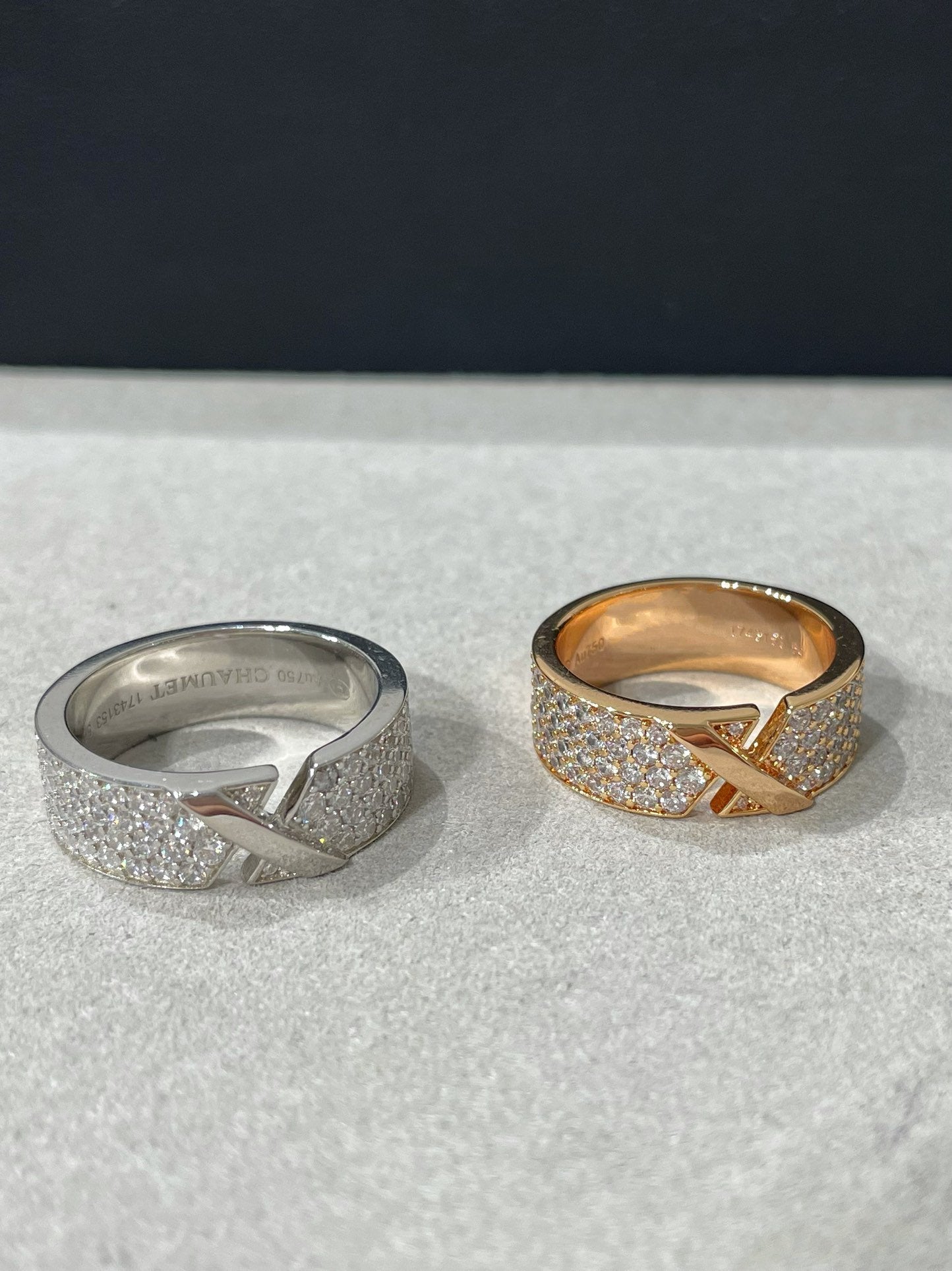 [Aetheris]LIENS EVIDENCE DIAMANT BESETZTER RING