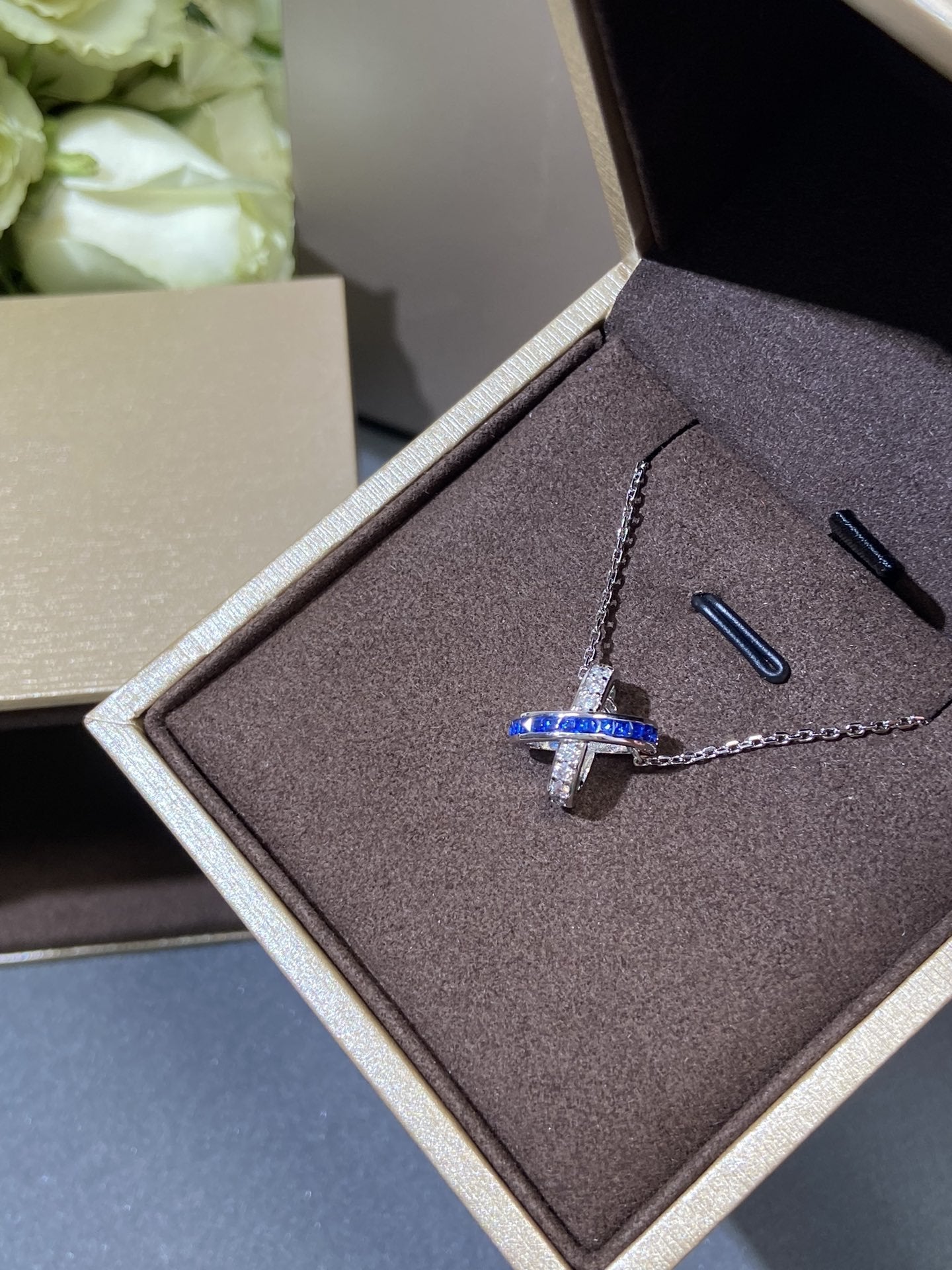 [Aetheris]LIENS DIAMOND SILVER NECKLACE
