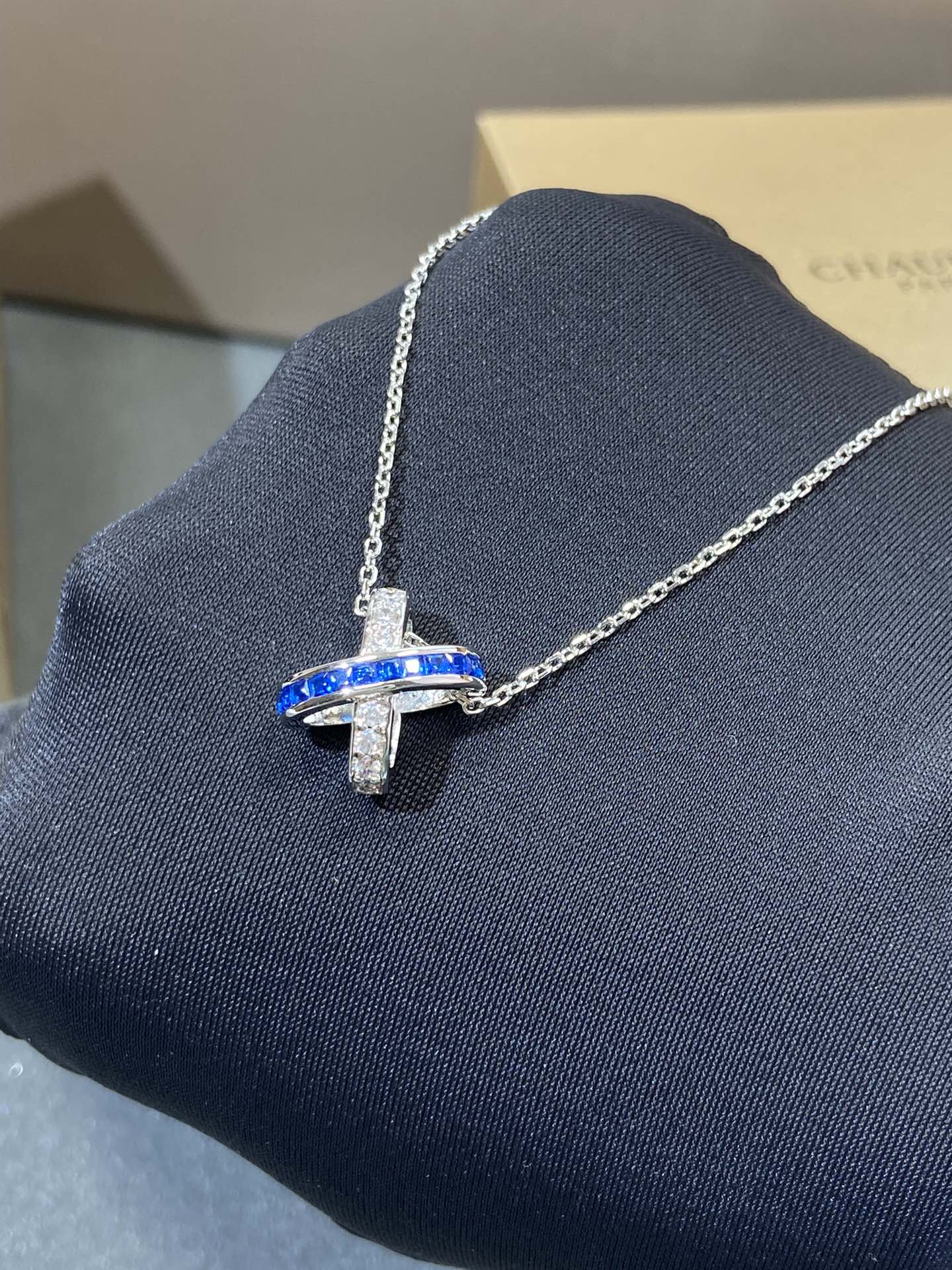 [Aetheris]LIENS DIAMOND SILVER NECKLACE
