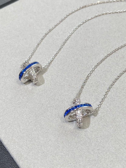 [Aetheris]LIENS DIAMOND SILVER NECKLACE