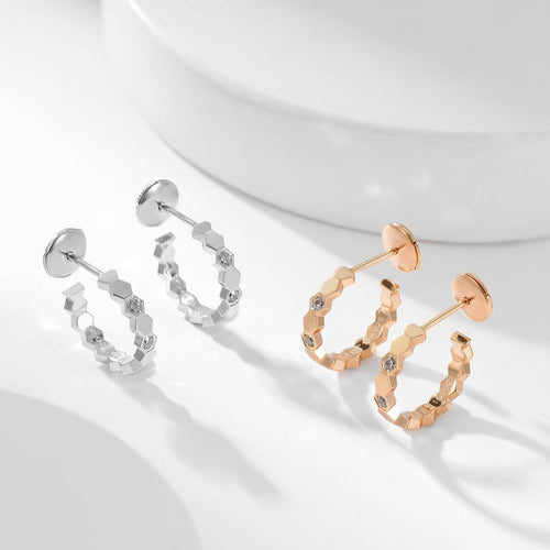 [Aetheris]BEE LOVE DIAMOND HOOP EARRINGS