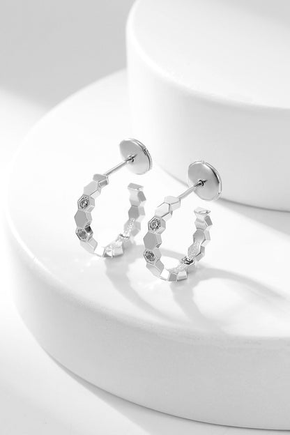 [Aetheris]BEE LOVE DIAMOND HOOP EARRINGS