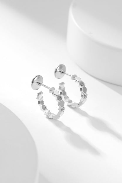 [Aetheris]BEE LOVE DIAMOND HOOP EARRINGS
