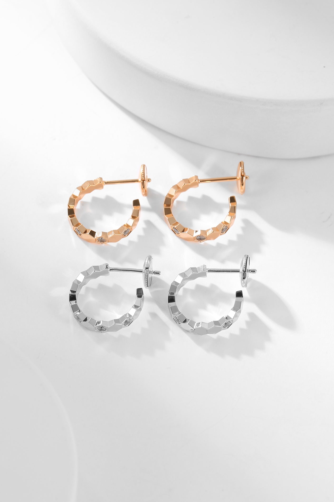[Aetheris]BEE LOVE DIAMOND HOOP EARRINGS
