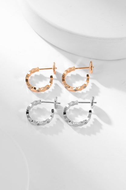 [Aetheris]BEE LOVE DIAMOND HOOP EARRINGS