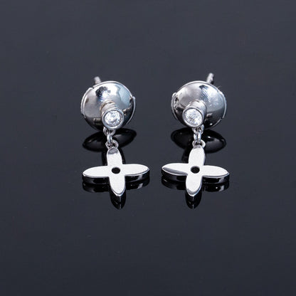 [Aetheris]VIDYLLE SILBER DIAMANTEN MINI-TROPFENOHRRINGE