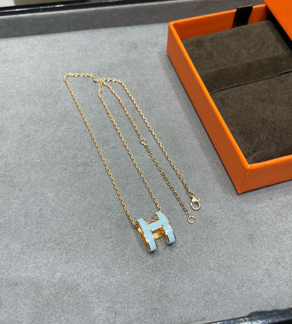 [Aetheris]POP H SKY BLUE NECKLACE