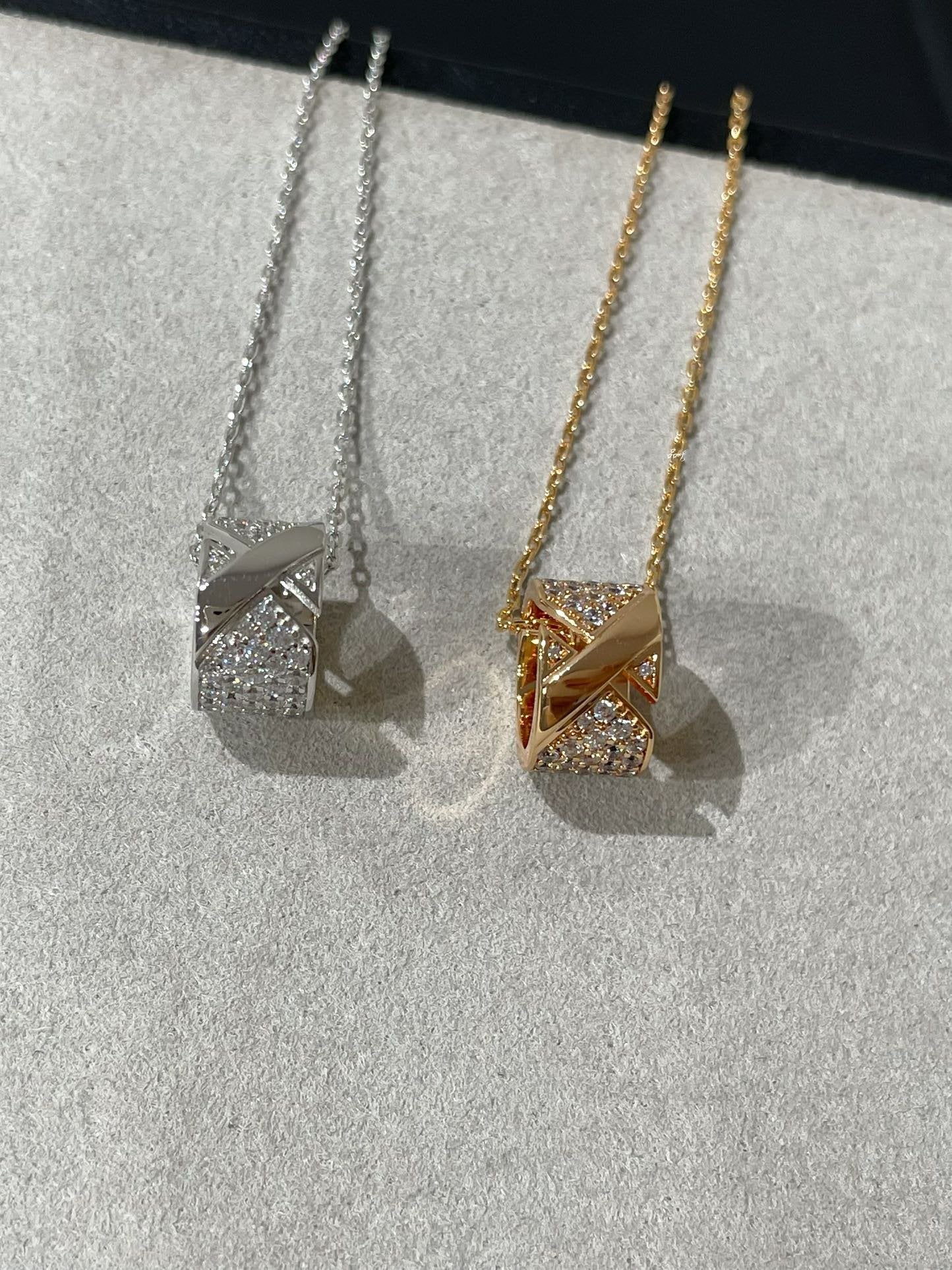 [Aetheris]LIENS EVIDENCE DIAMOND PAVED NECKLACE