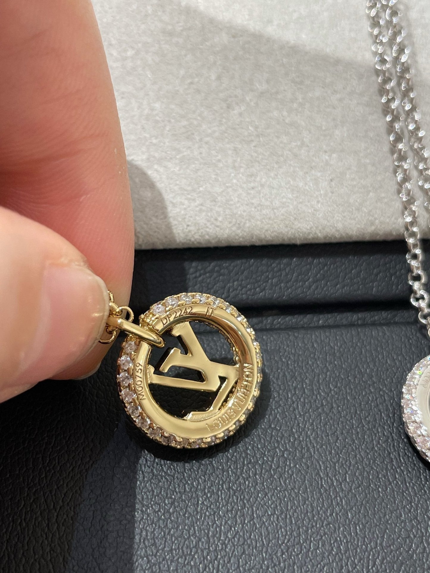 [Aetheris]BY NIGHT DIAMOND PAVED NECKLACE