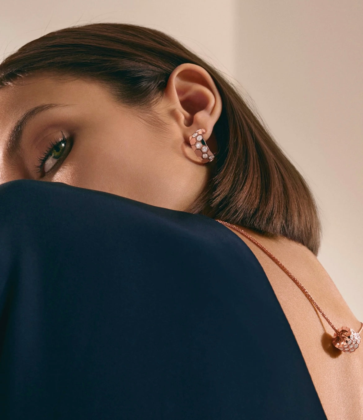 [Aetheris]BEE LOVE DIAMOND HOOP EARRINGS
