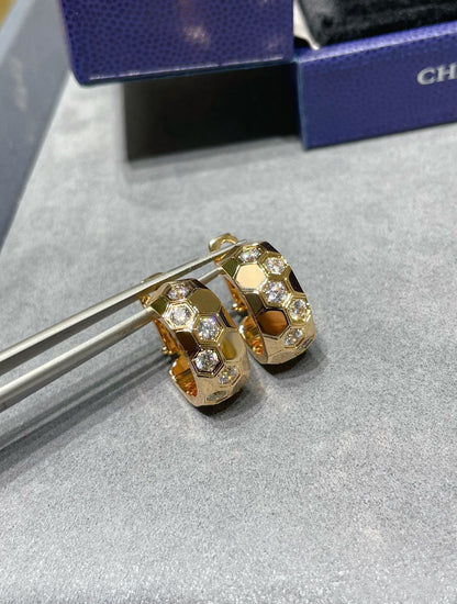 [Aetheris]BEE LOVE DIAMOND HOOP EARRINGS