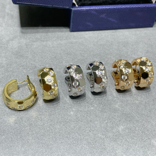 [Aetheris]BEE LOVE DIAMOND HOOP EARRINGS
