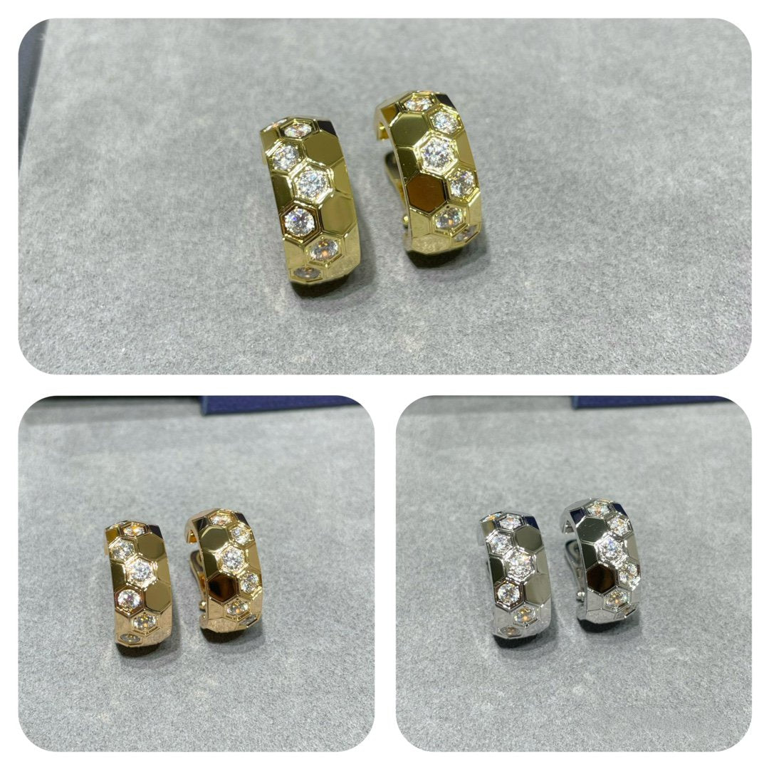 [Aetheris]BEE LOVE DIAMOND HOOP EARRINGS