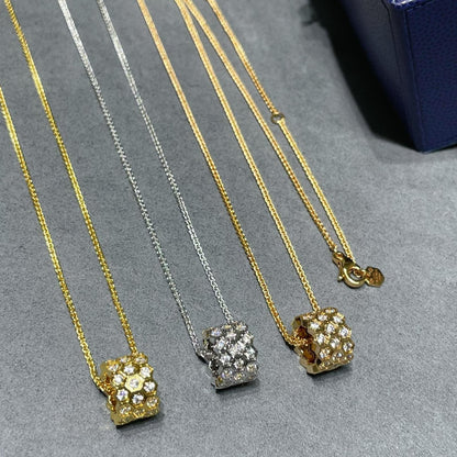 [Aetheris]BEE LOVE DIAMOND PAVED 3 ROW NECKLACE