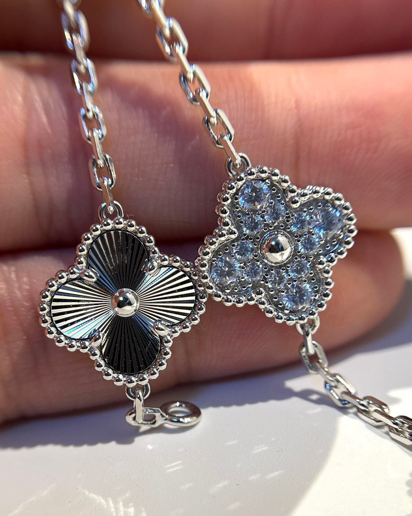 [Aetheris]LUCKY CLOVER 5-MOTIV ARMBAND - LASER COLLECTION