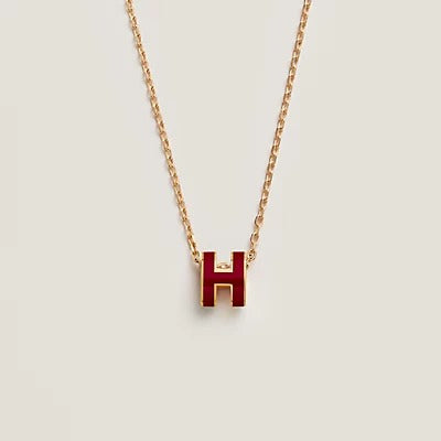 [Aetheris]HM CLIC ROT EMAILLIERTE GOLDHALSKETTE