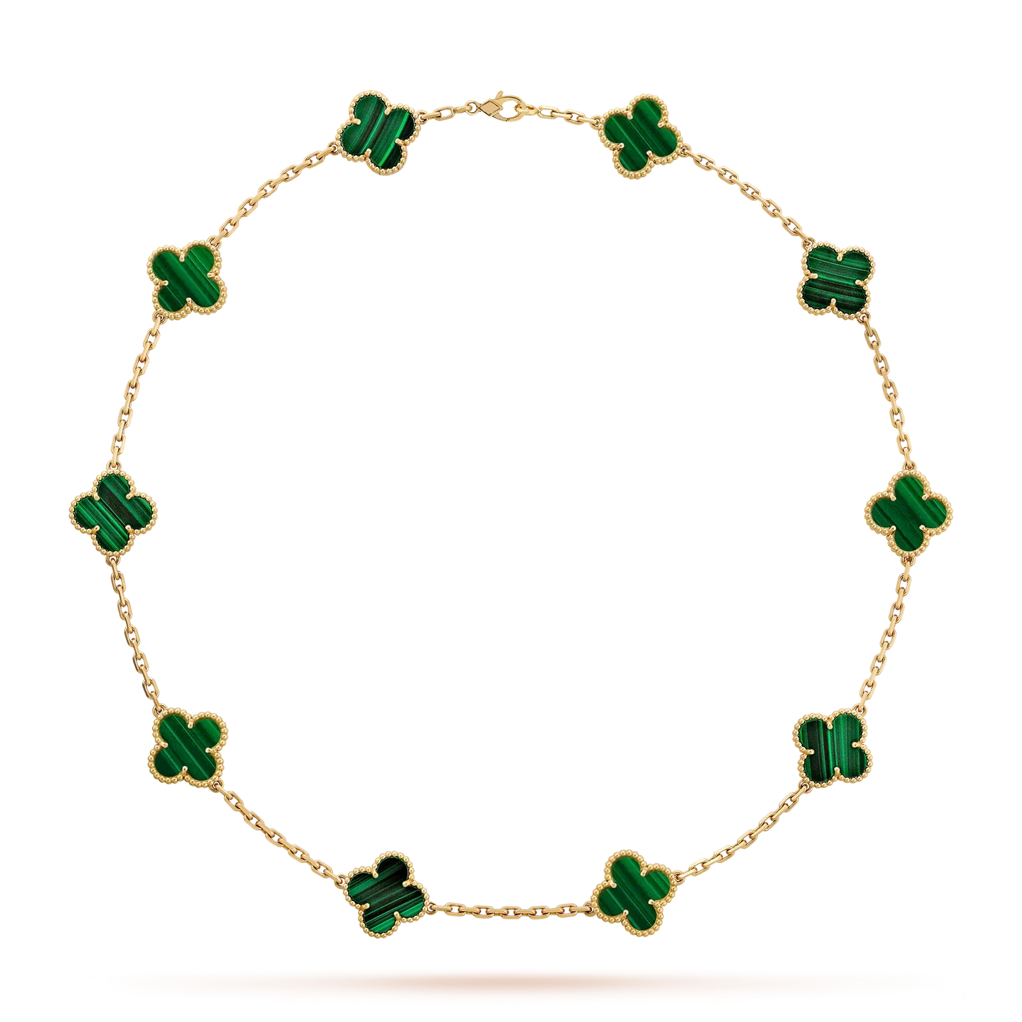 [Aetheris]KLASSISCHE GLÜCKS-KLEE-HALSKETTE MIT 10 MOTIVEN AUS DER GOLD-KOLLEKTION