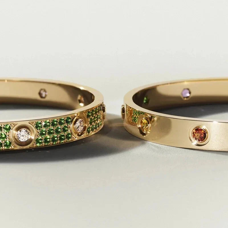 [Aetheris]CLASSIC 6.1MM LOVE BRACELET 10-DIAMOND MULTICOLOR