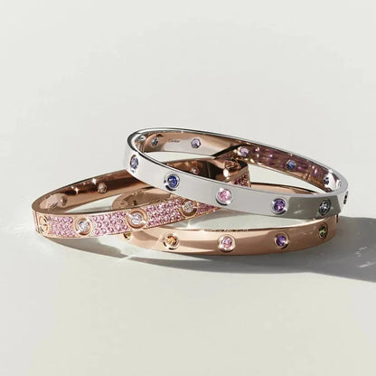 [Aetheris]CLASSIC 6.1MM LOVE BRACELET 10-DIAMOND MULTICOLOR