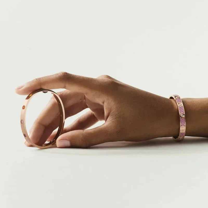 [Aetheris]CLASSIC 6.1MM LOVE BRACELET 10-DIAMOND MULTICOLOR