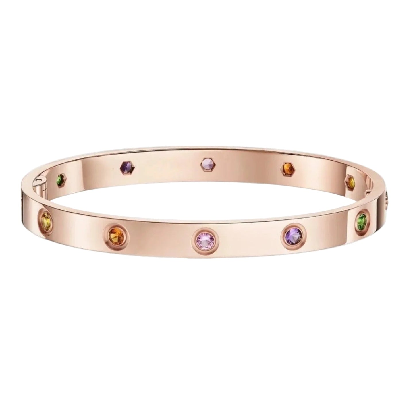 [Aetheris]CLASSIC 6.1MM LOVE BRACELET 10-DIAMOND MULTICOLOR