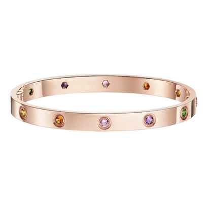 [Aetheris]CLASSIC 6.1MM LOVE BRACELET 10-DIAMOND MULTICOLOR