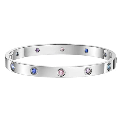 [Aetheris]CLASSIC 6.1MM LOVE BRACELET 10-DIAMOND MULTICOLOR