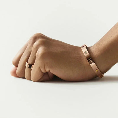 [Aetheris]CLASSIC 6.1MM LOVE BRACELET 10-DIAMOND MULTICOLOR