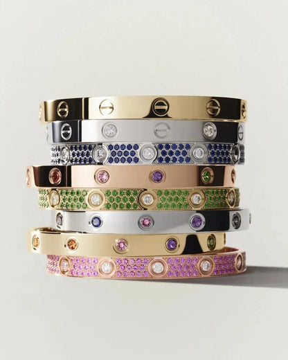 [Aetheris]CLASSIC 6.1MM LOVE BRACELET 10-DIAMOND FULL PAVÉ