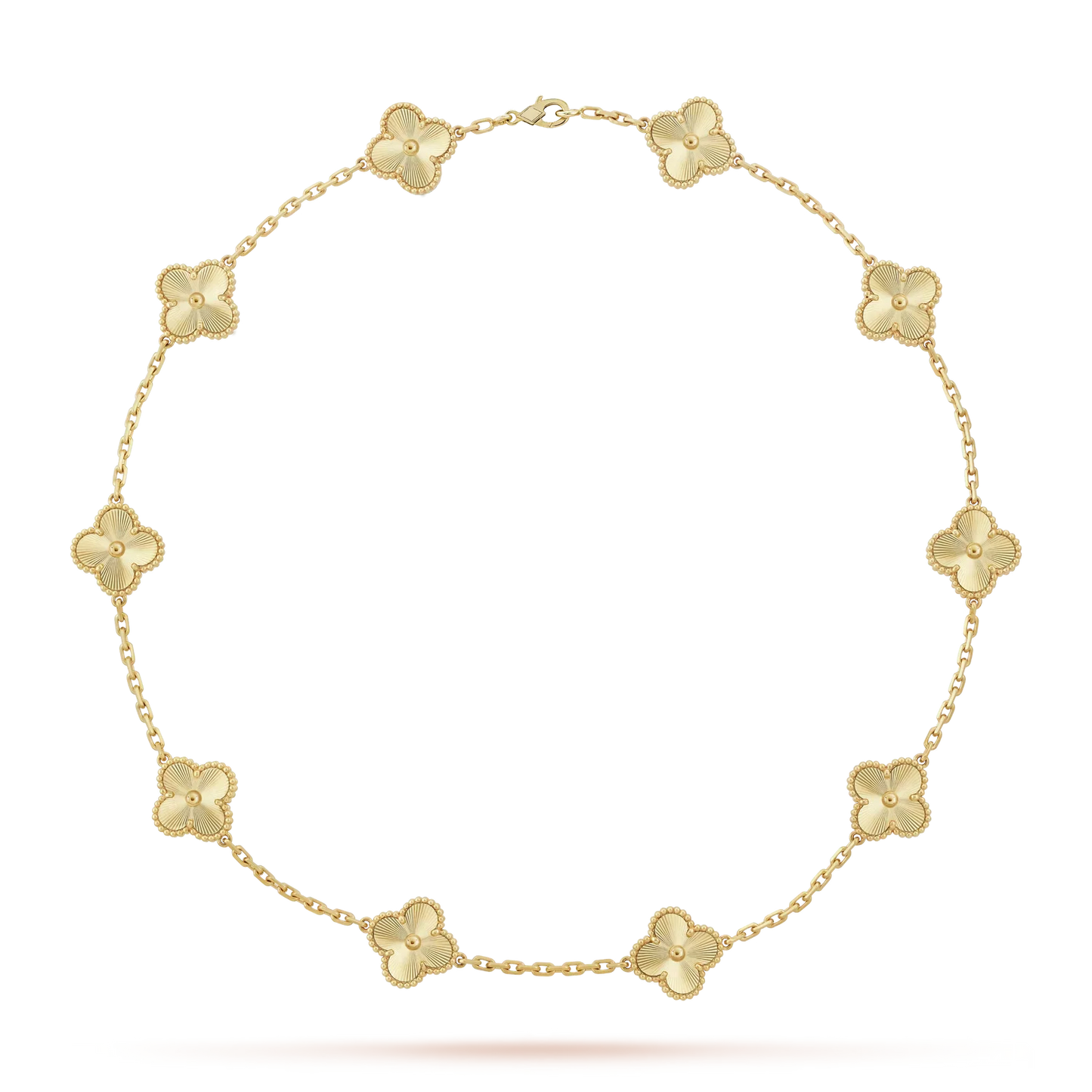 [Aetheris]KLASSISCHE GLÜCKS-KLEE-HALSKETTE MIT 10 MOTIVEN AUS DER GOLD-KOLLEKTION