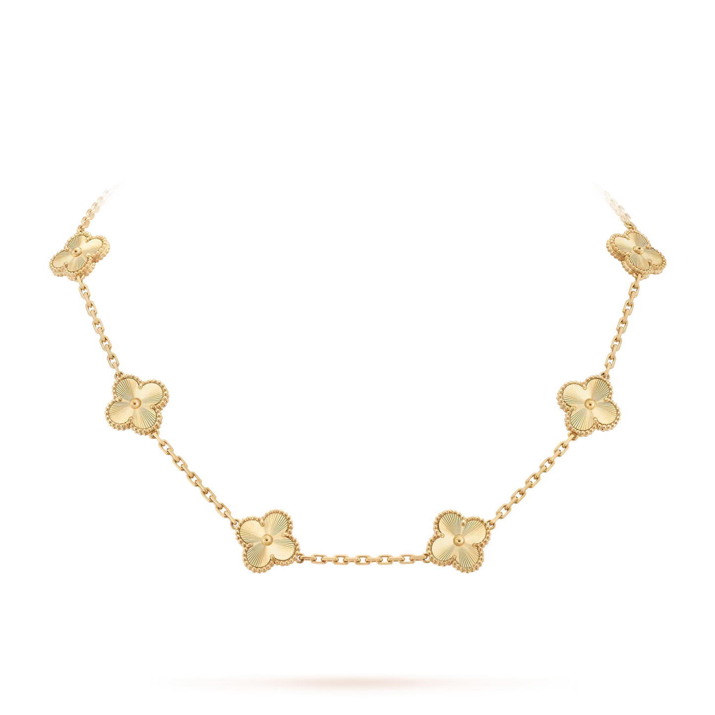 [Aetheris]KLASSISCHE GLÜCKS-KLEE-HALSKETTE MIT 10 MOTIVEN AUS DER GOLD-KOLLEKTION