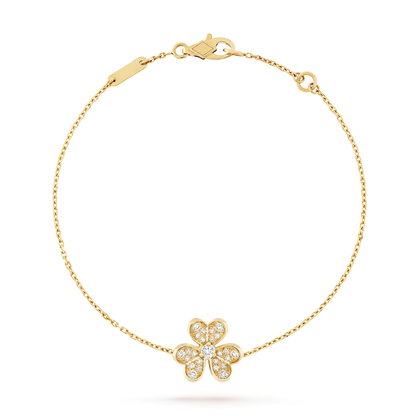 [Aetheris]LUMINOUS BLOSSOM SINGLE-MOTIF CHARM BRACELET