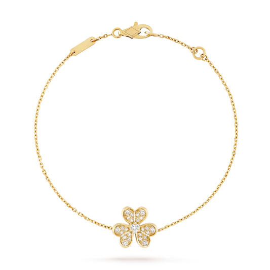 [Aetheris]LUMINOUS BLOSSOM CHARM-ARMBAND MIT EINZELMOTIV