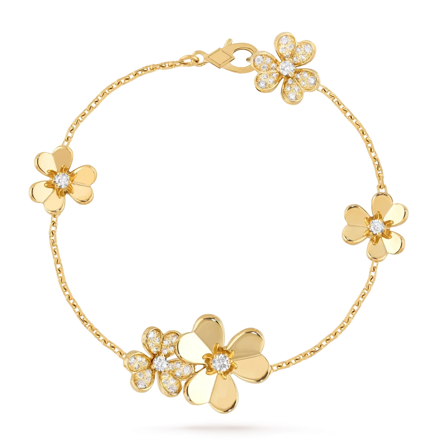 [Aetheris]LUMINOUS BLOSSOM 5-MOTIF CHARM BRACELET