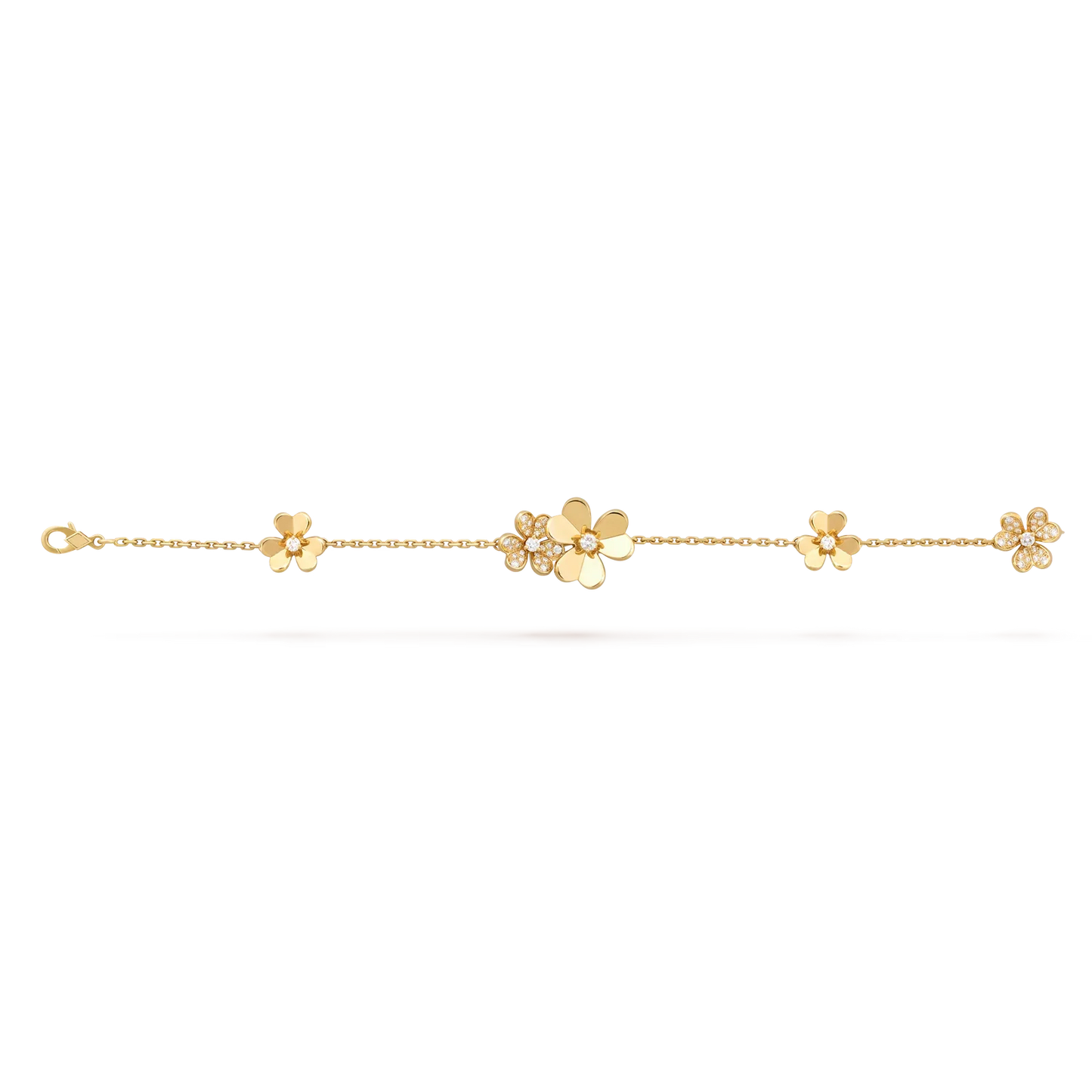 [Aetheris]LUMINOUS BLOSSOM 5-MOTIF CHARM BRACELET