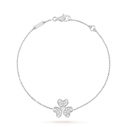 [Aetheris]LUMINOUS BLOSSOM SINGLE-MOTIF CHARM BRACELET